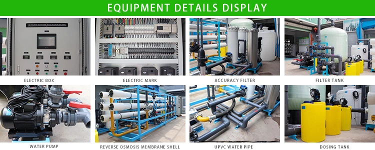 20m3 Per Hour Reverse Osmosis Systems Seawater Desalination Salt Water to Drinking Water