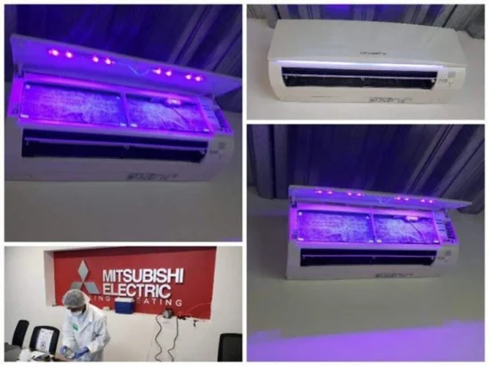 Klimaanlage Mini-Verschüttungskassettenreiniger Hochleistungs-UVC-Lampe Frischluftdesinfektion HVAC UV-Sterilisator