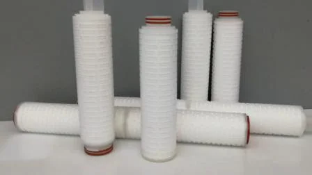 Wasserfiltration Doppelschichtige hydrophile PVDF-Faltenfilterkartusche für sterile Apis